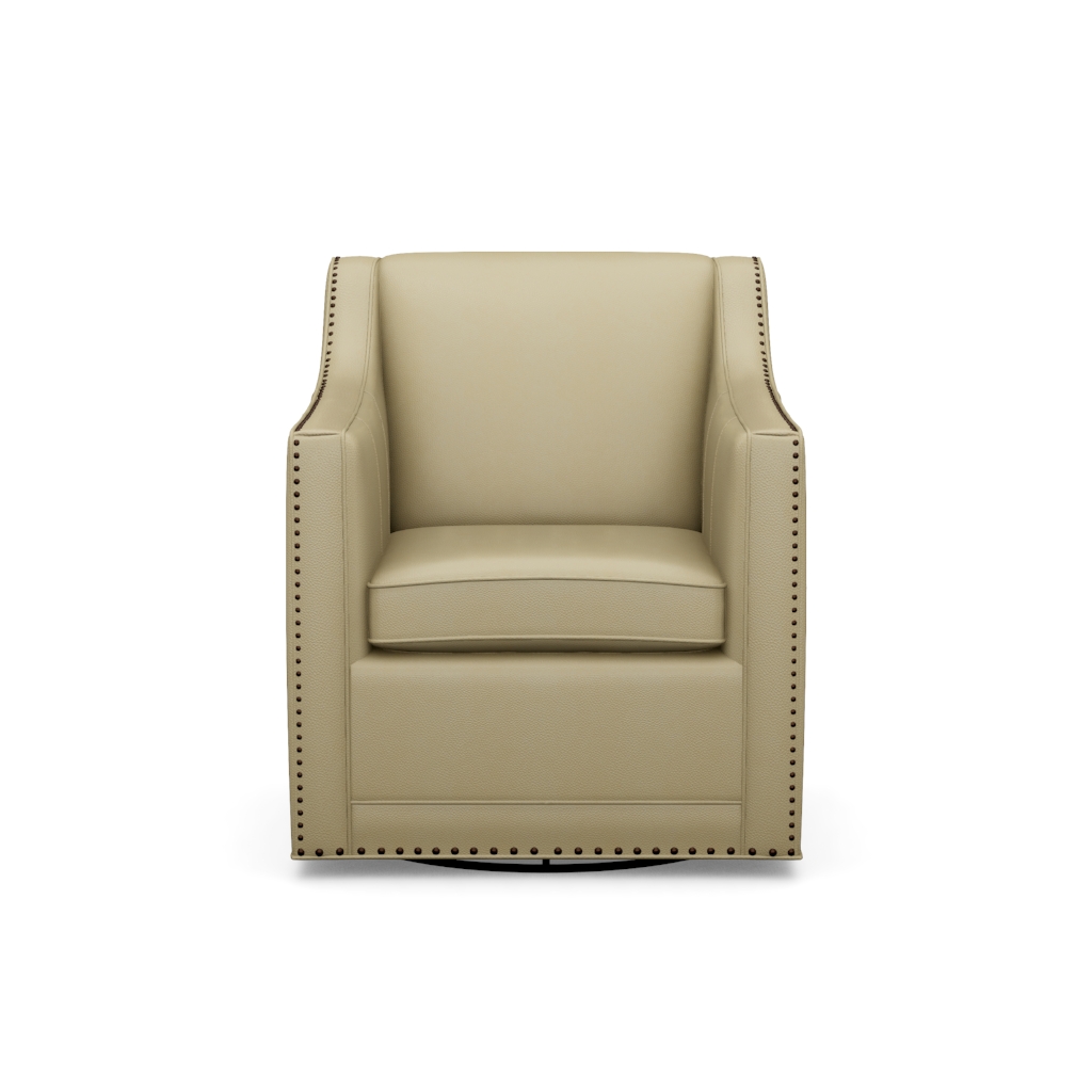 Barrier Leather Swivel Chair