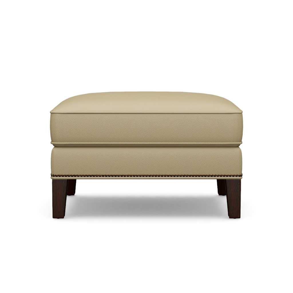 Ashton Leather Ottoman