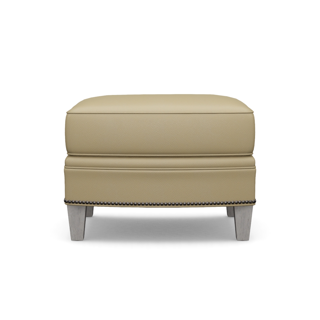 Bayville Leather Ottoman