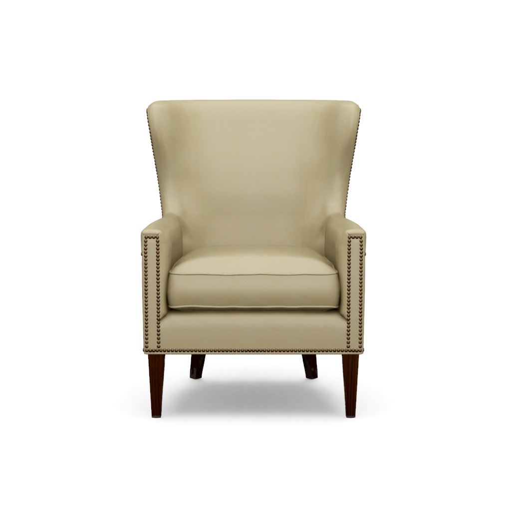 Avery Leather Wing Chair