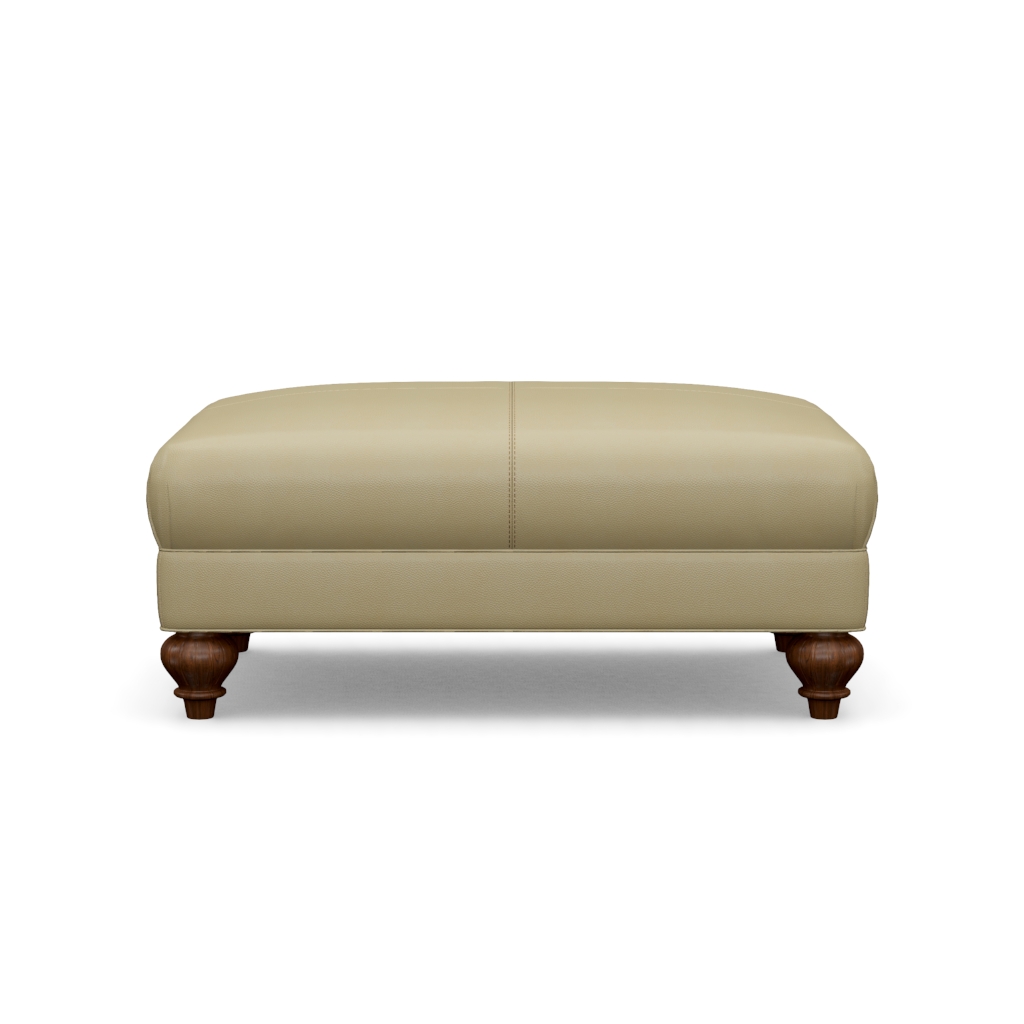 Bahia Leather Ottoman