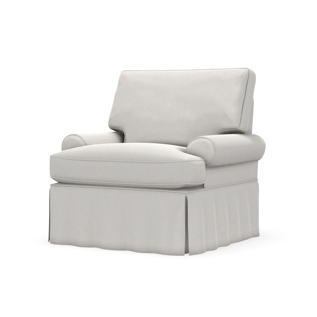 Cindy Slip: Slipcover Swivel Chair