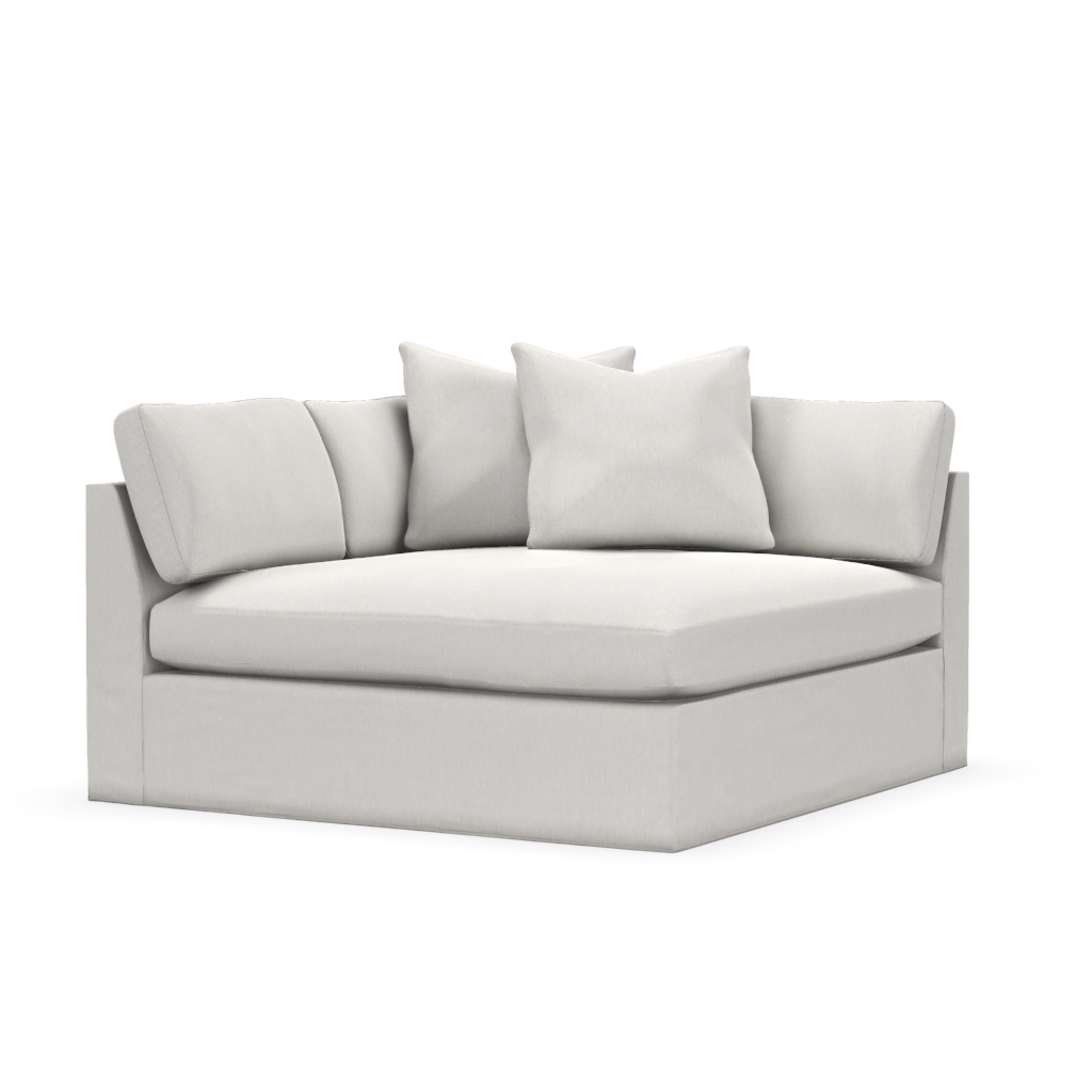 Boden Sectional - Left-Seated Cuddler End w/Slipcover