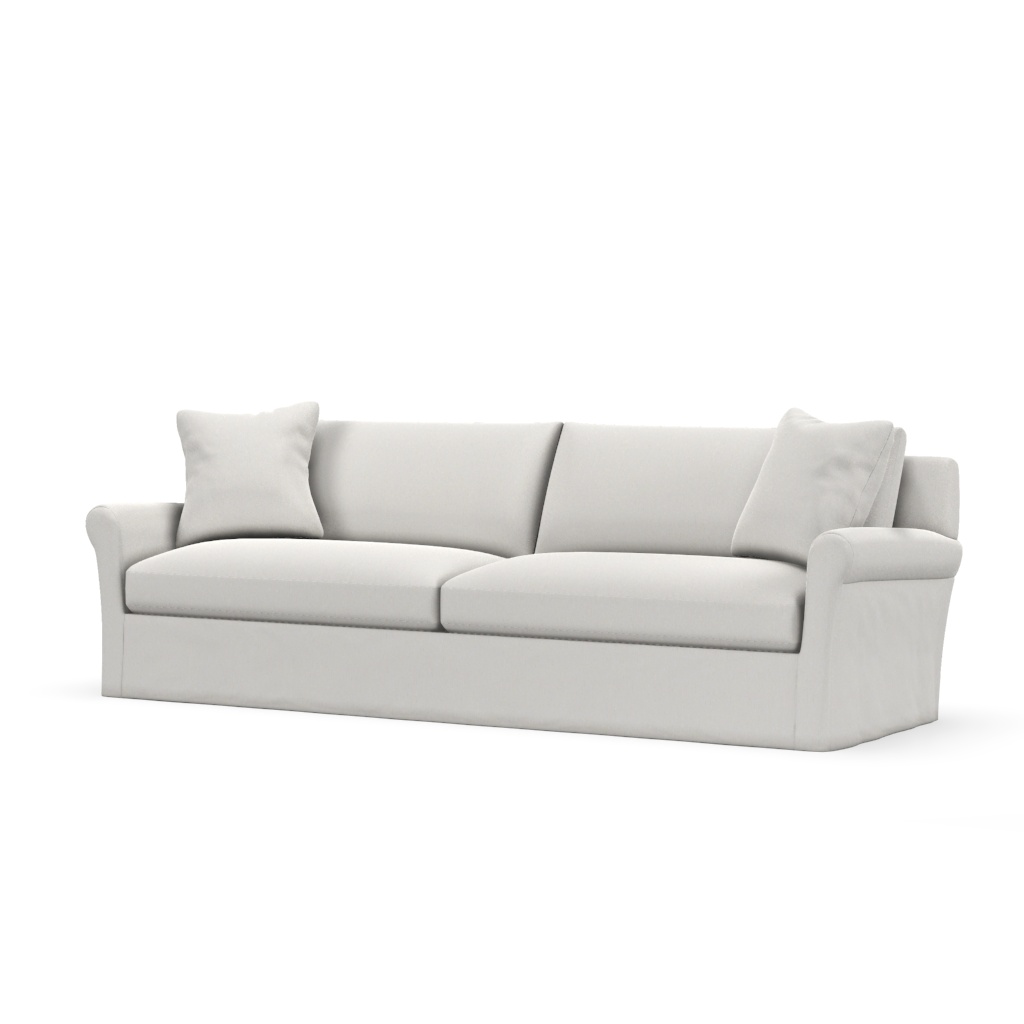Freya 110" Slip 2 Cushion Sofa