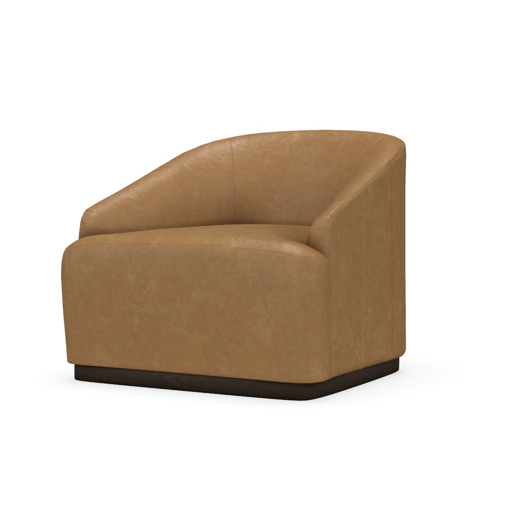 Bernie Leather Swivel Chair