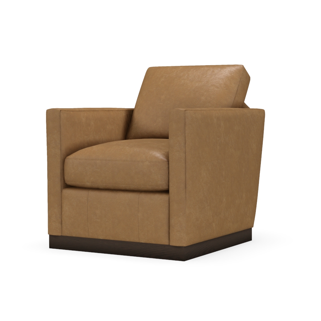 Allie Leather Swivel Chair