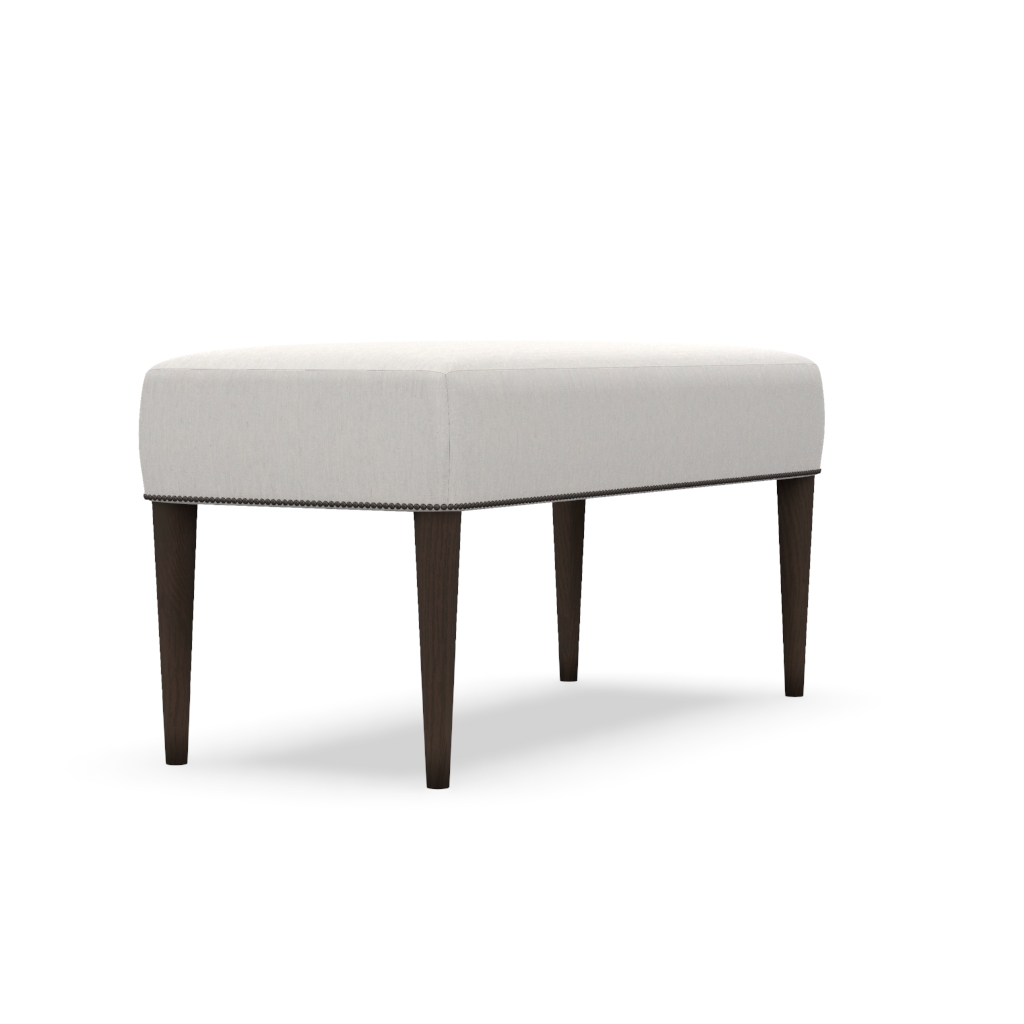 18" X 42" RECTANGLE PLAIN TOP w/10" Round Taper Wooden Leg, No Ferrule