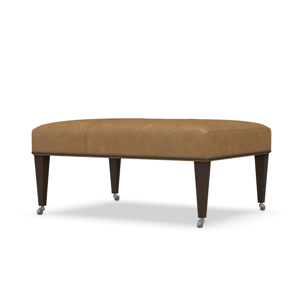 Ashby - Leather Ottoman