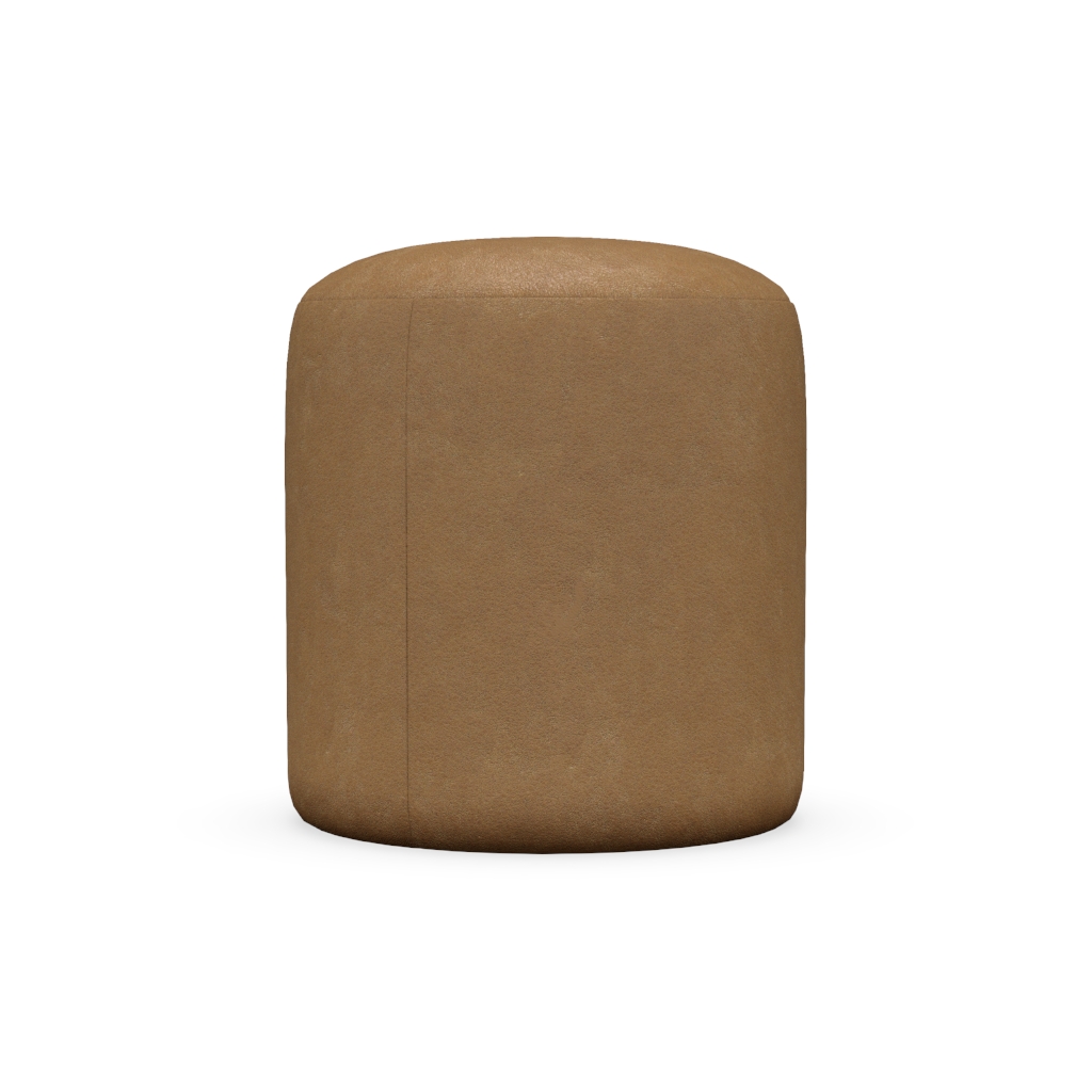 Cleo: 17" Leather Ottoman