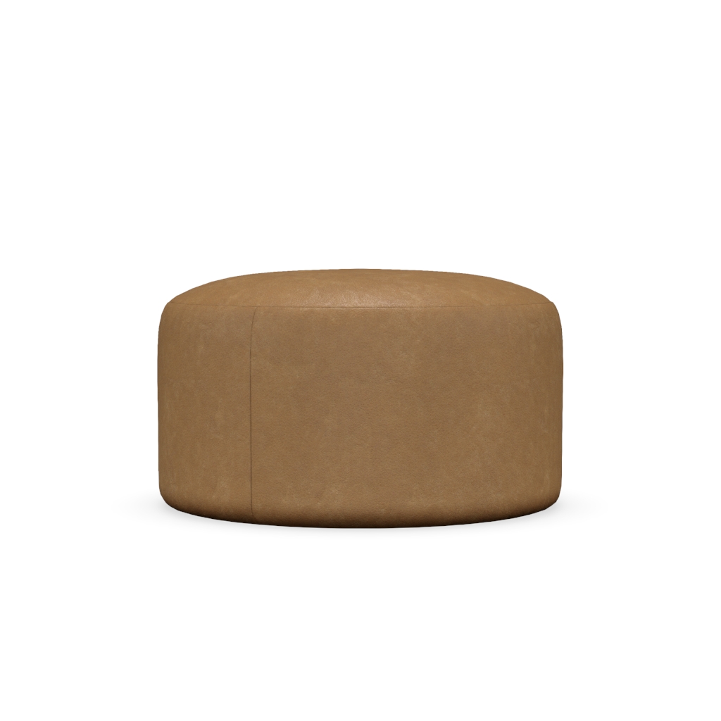 Cleo: 31" Leather Ottoman