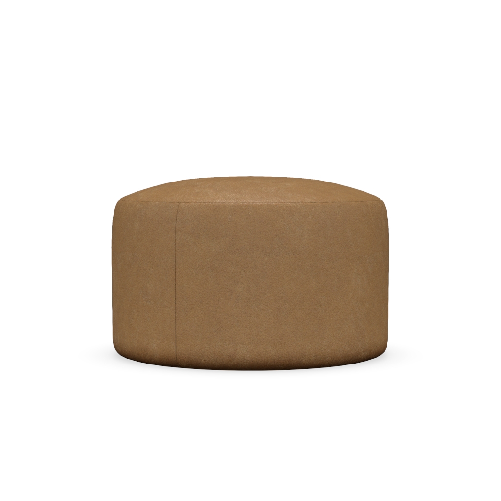 Cleo: 25" Leather Ottoman