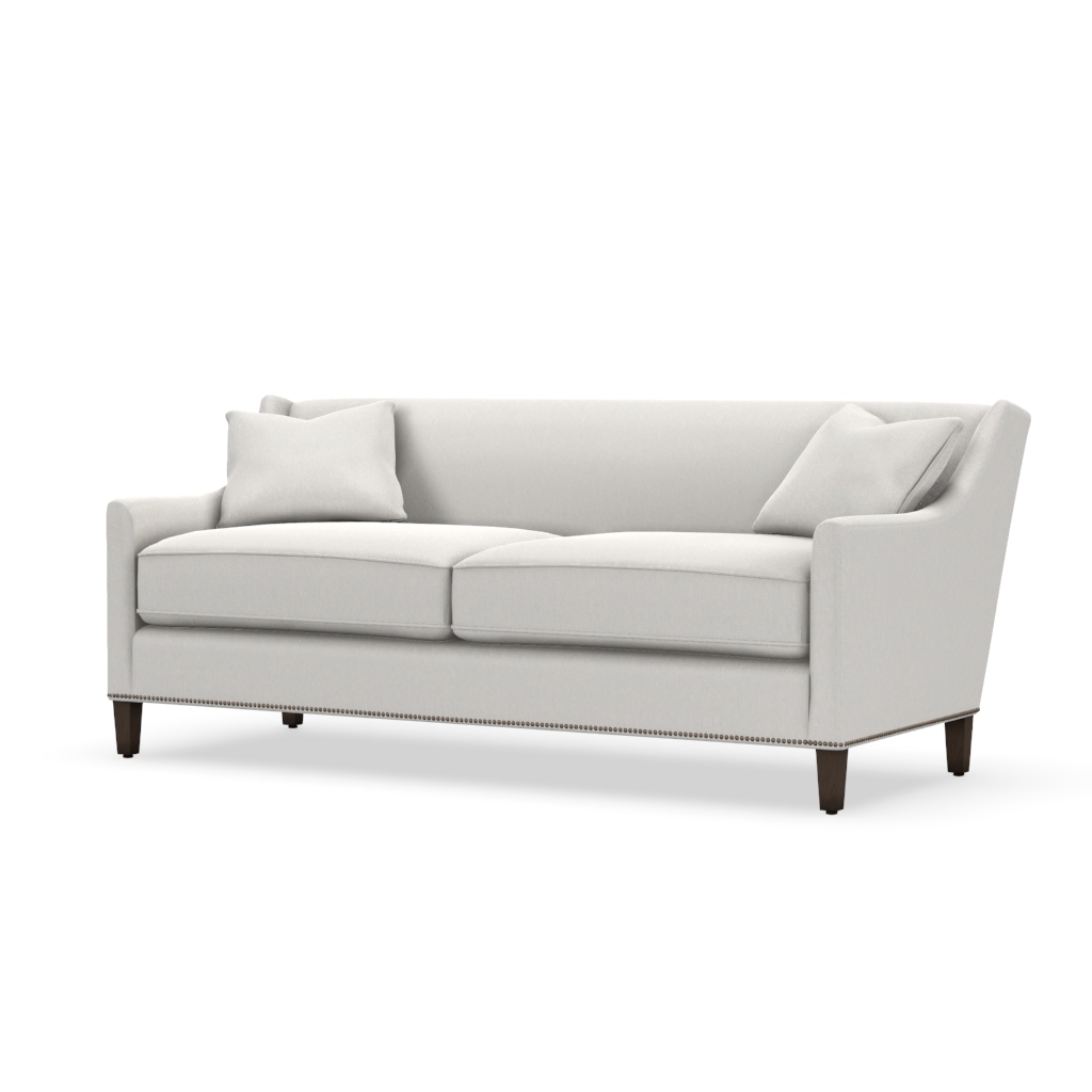 Crescent Arm, Tight Back, 82" Sofa 2 over 2
