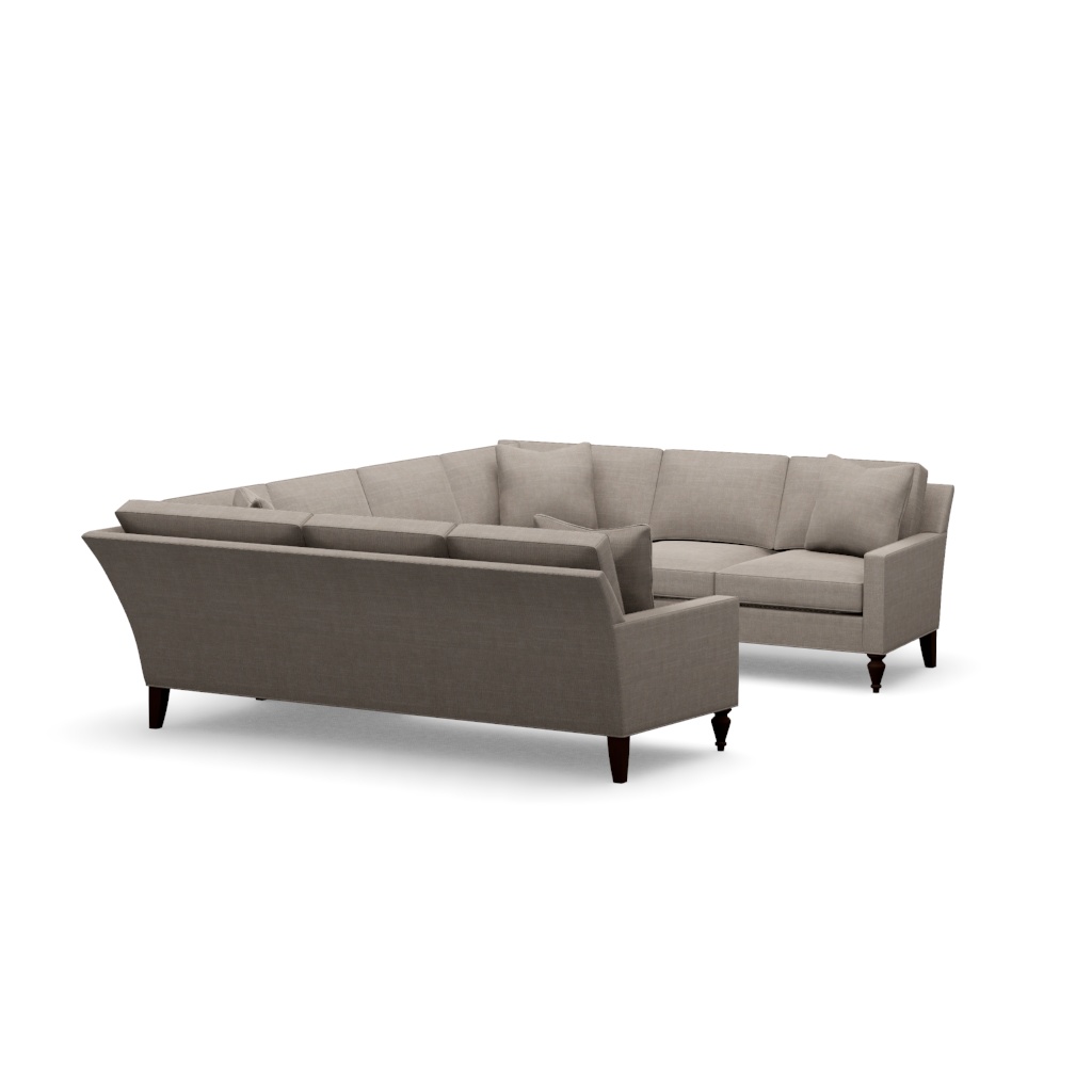 LAF Corner Sofa + Armless Love Seat + RAF Corner Sofa