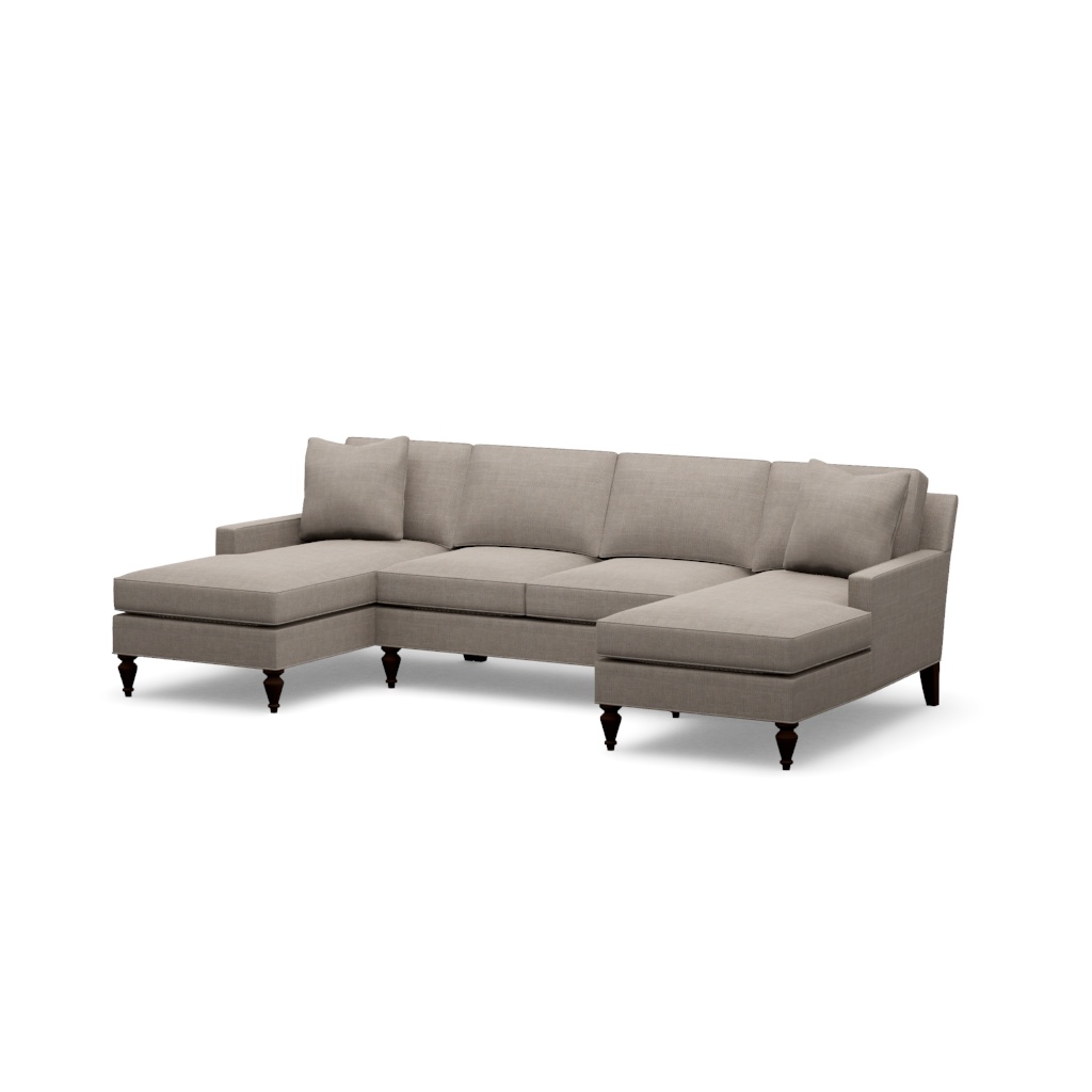 LAF Chaise + Armless Love Seat + RAF Chaise
