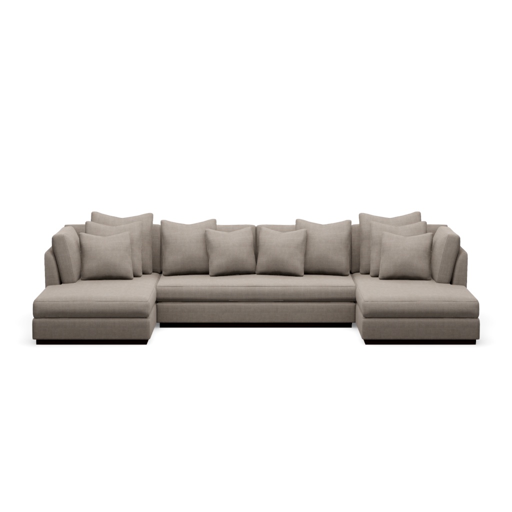 LAF Chaise + Armless Love Seat + RAF Chaise