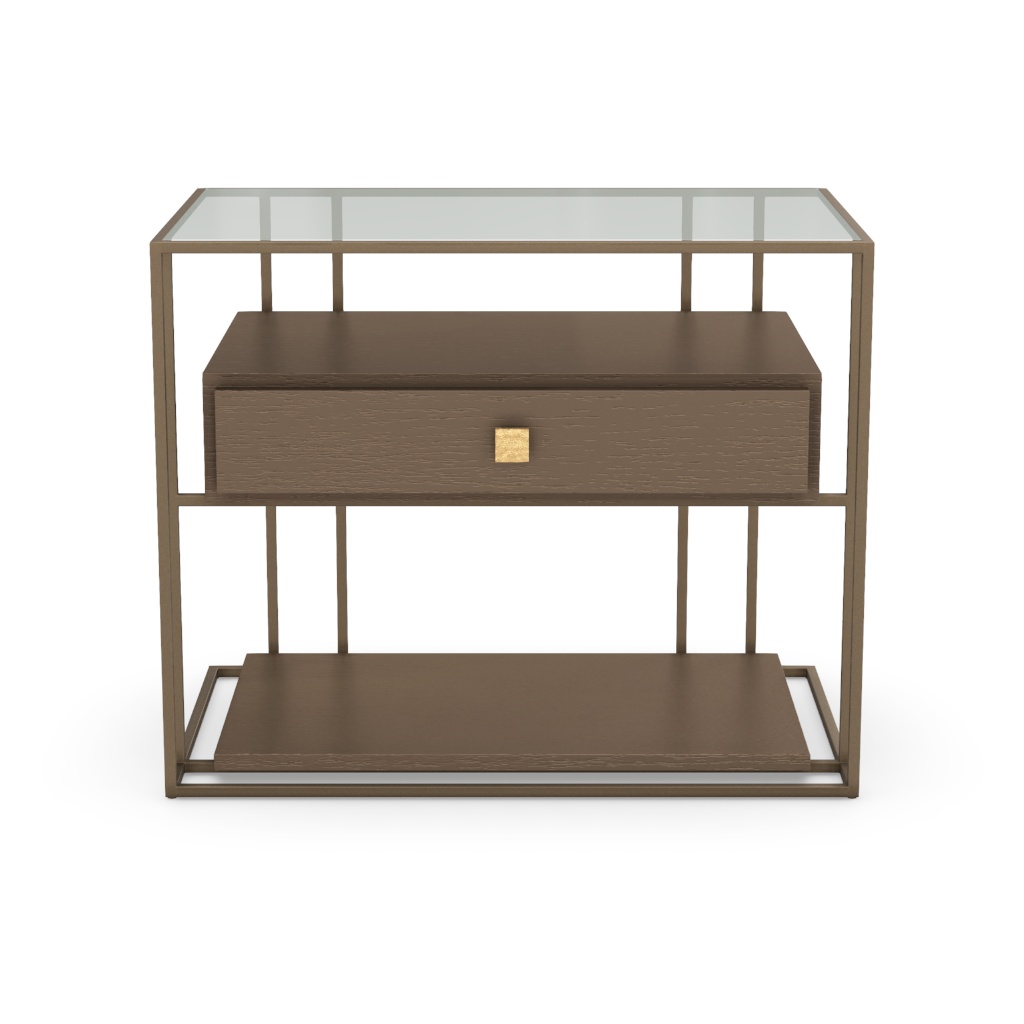 Bolero Nightstand 100 (Glass Top)